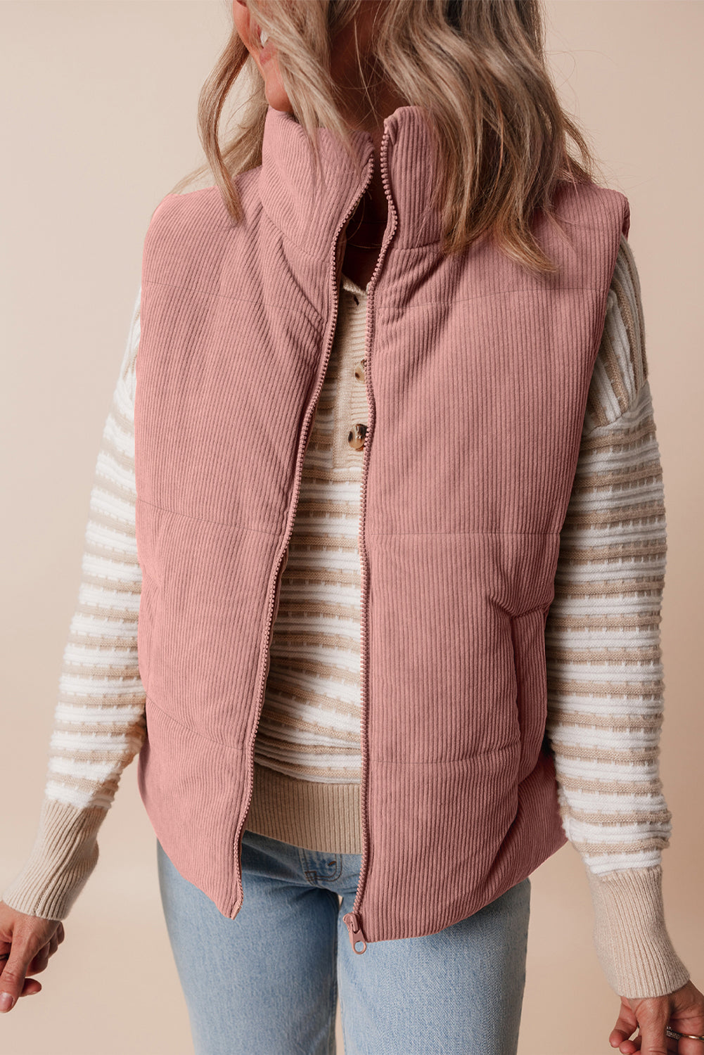 corduroy vest jacket