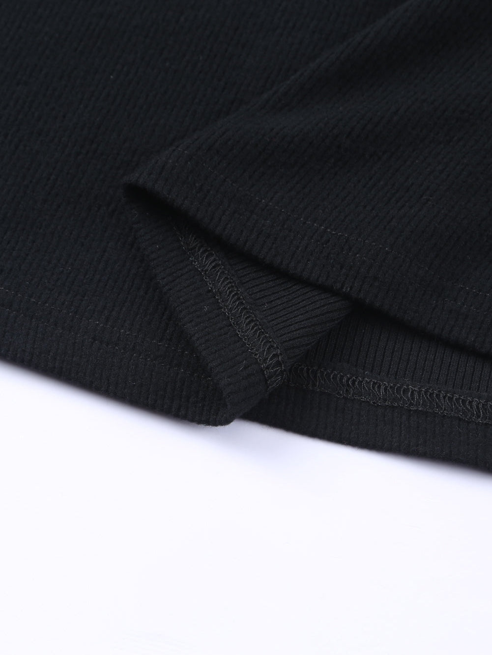 Elegant Black Lace Panel V Neck Long Sleeve Blouse