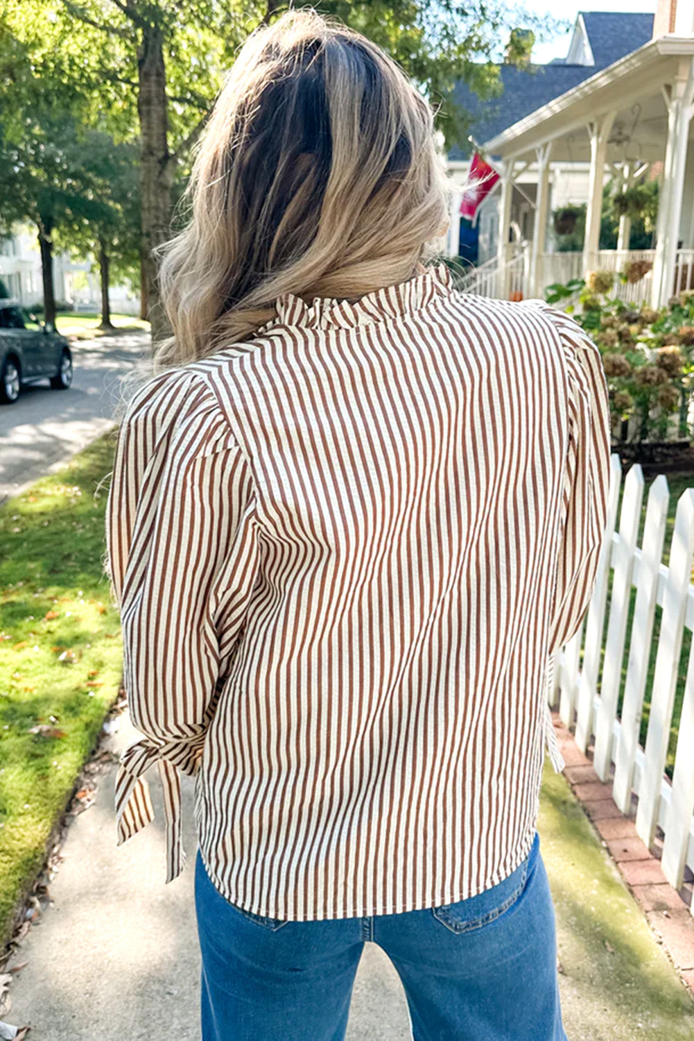 striped blouse