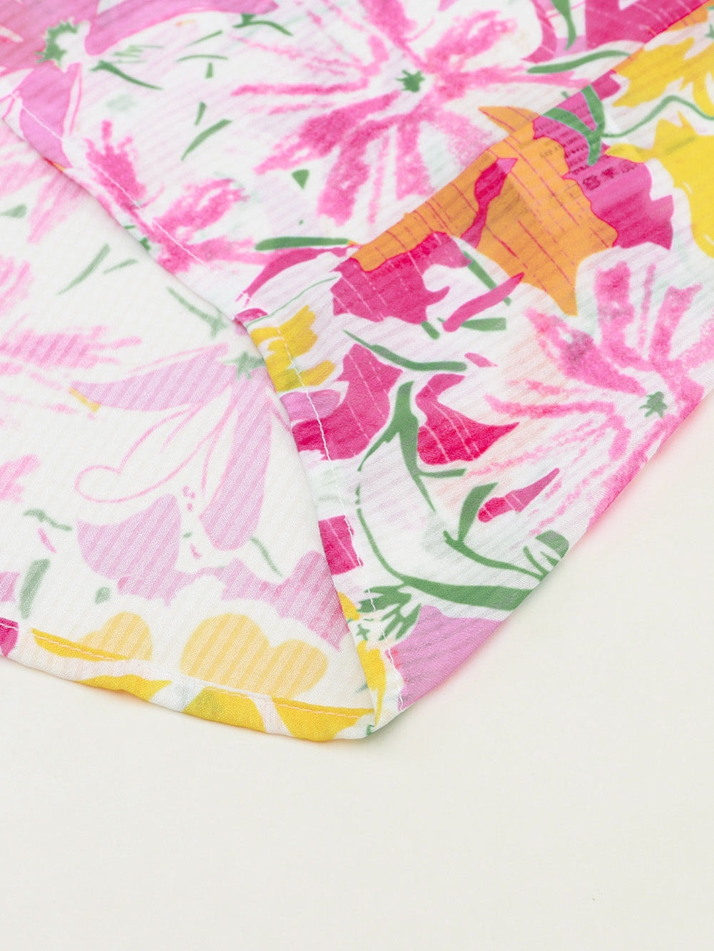 Elegant Purple Floral Lace Trim Shift Blouse