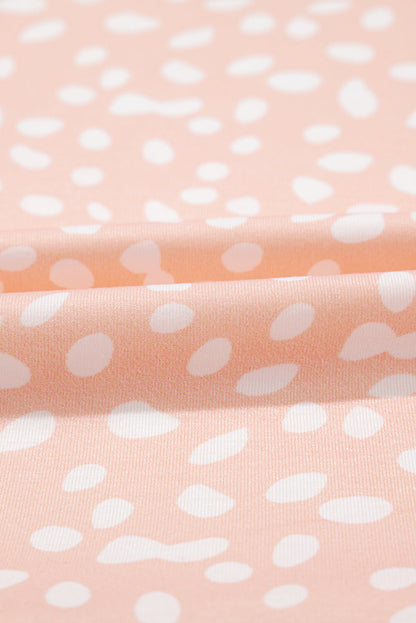 Pink Leopard Tiered Ruffle Plus Size Dress