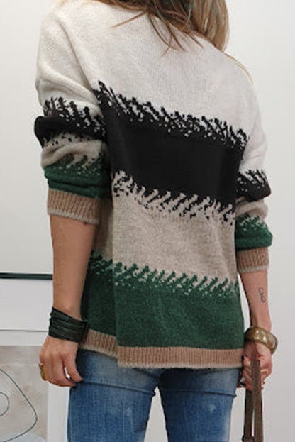 color block sweater