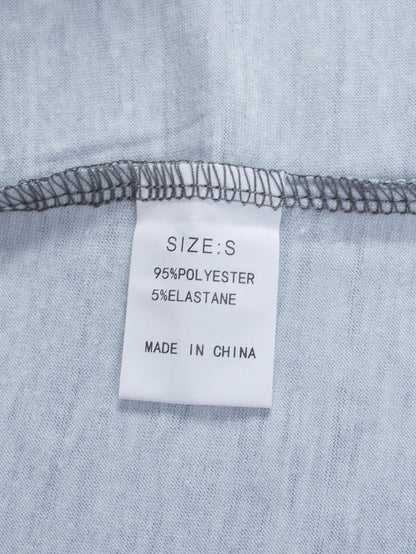 Gray Leopard Tie Dye Short Sleeve T-shirt