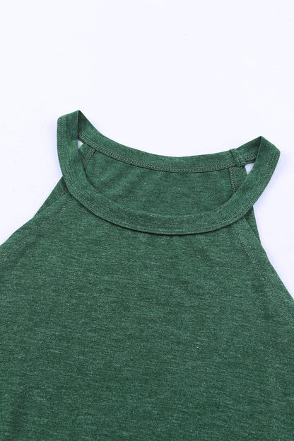Knitted Halter Neck Tank Top for Women