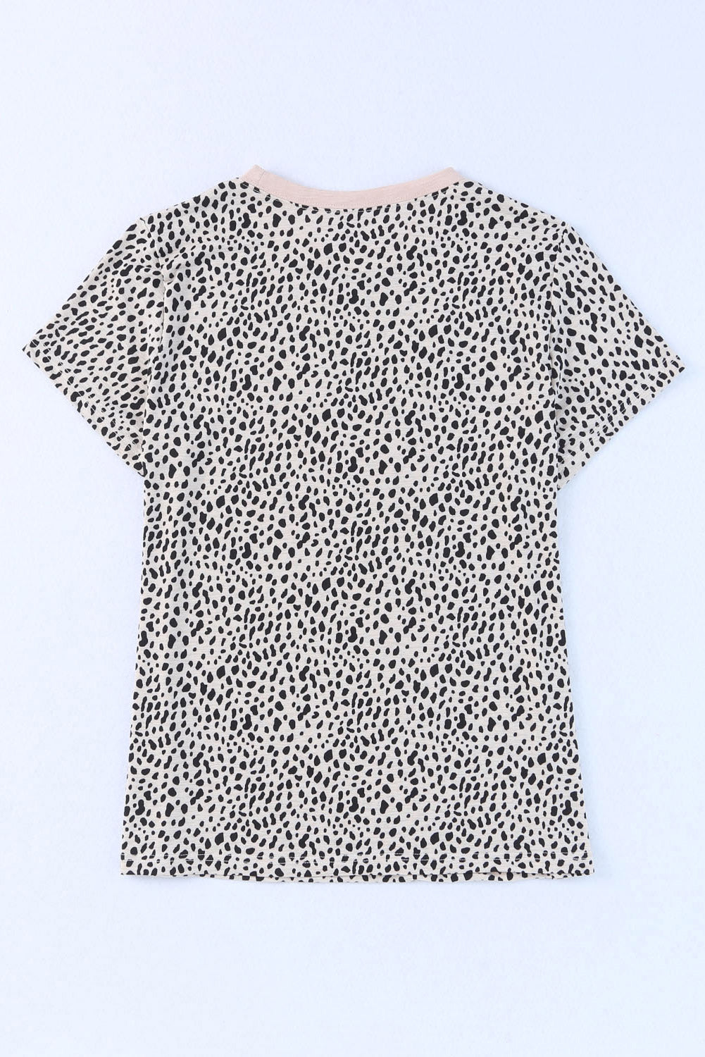 Apricot Leopard Graphic Tee for Stylish Moms