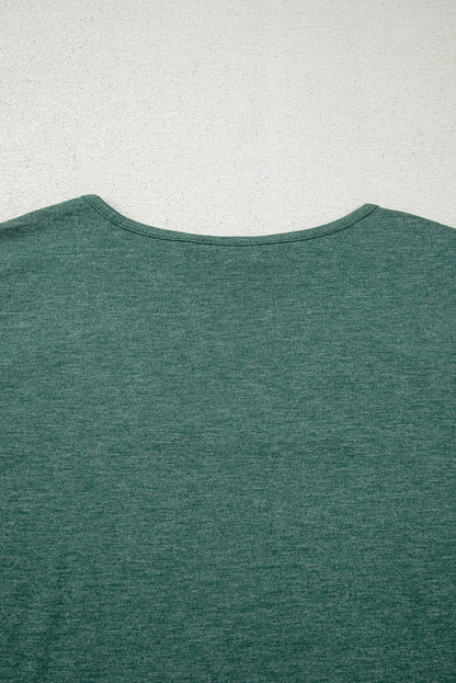 v neck long sleeve top