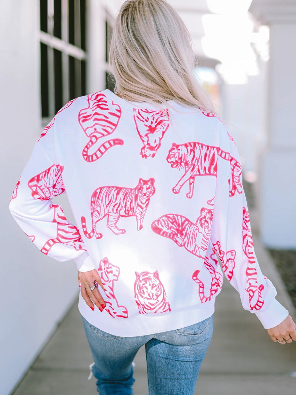 Fierce Pink Leopard Print Sweater