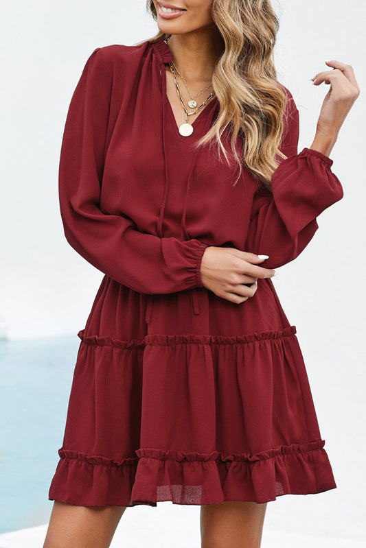 Ruffle Tiered Mini Dress