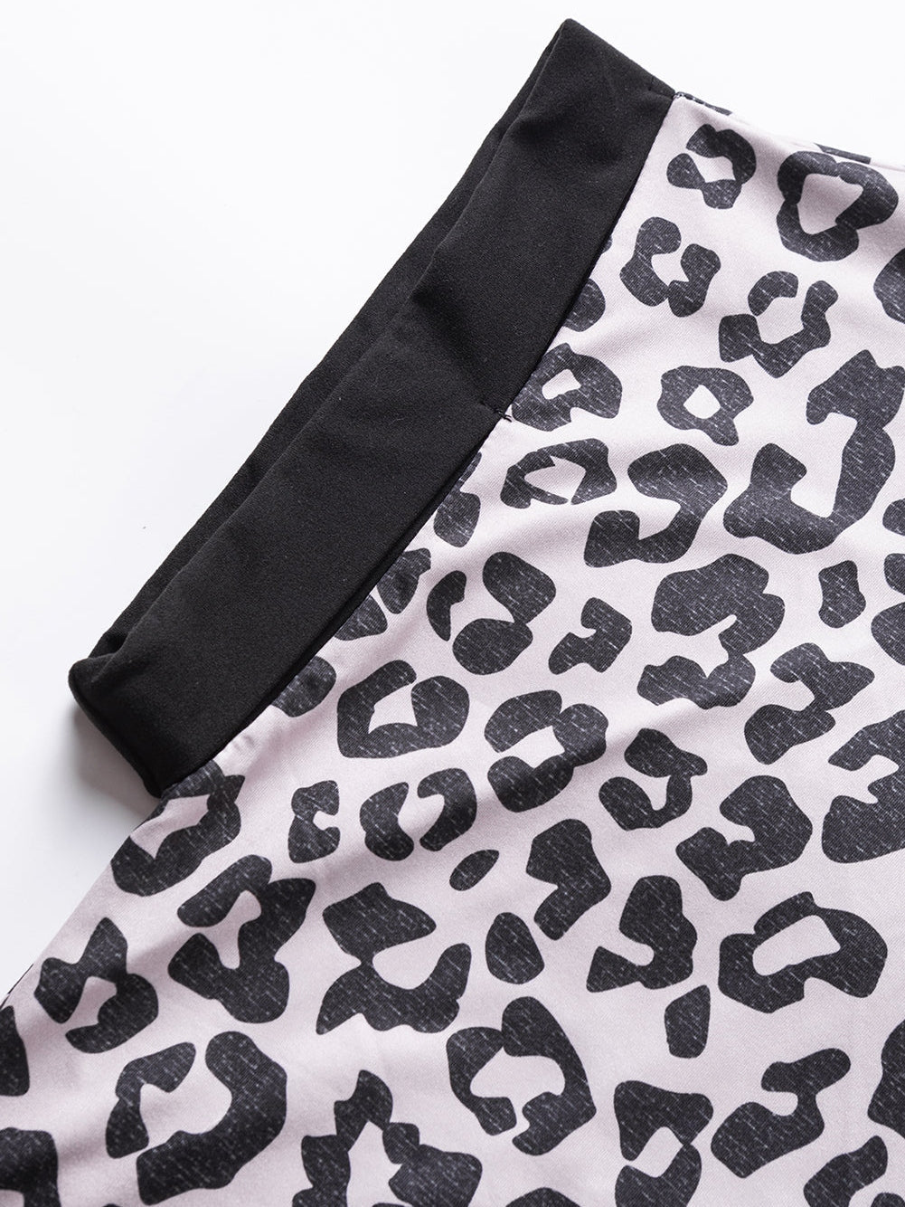 Leopard Print Black Plus Size Tee