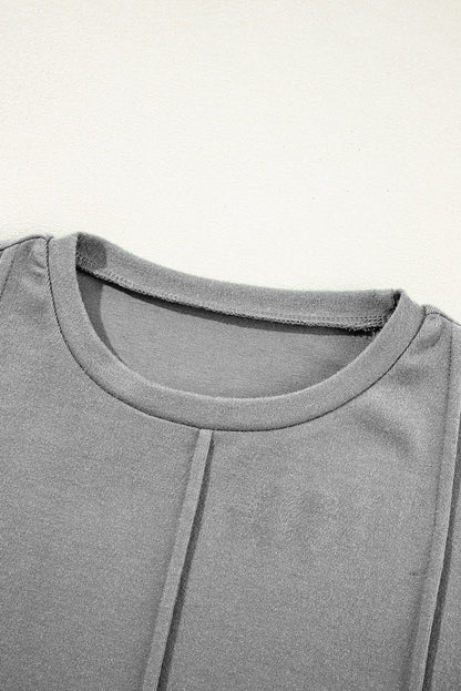 exposed seam top