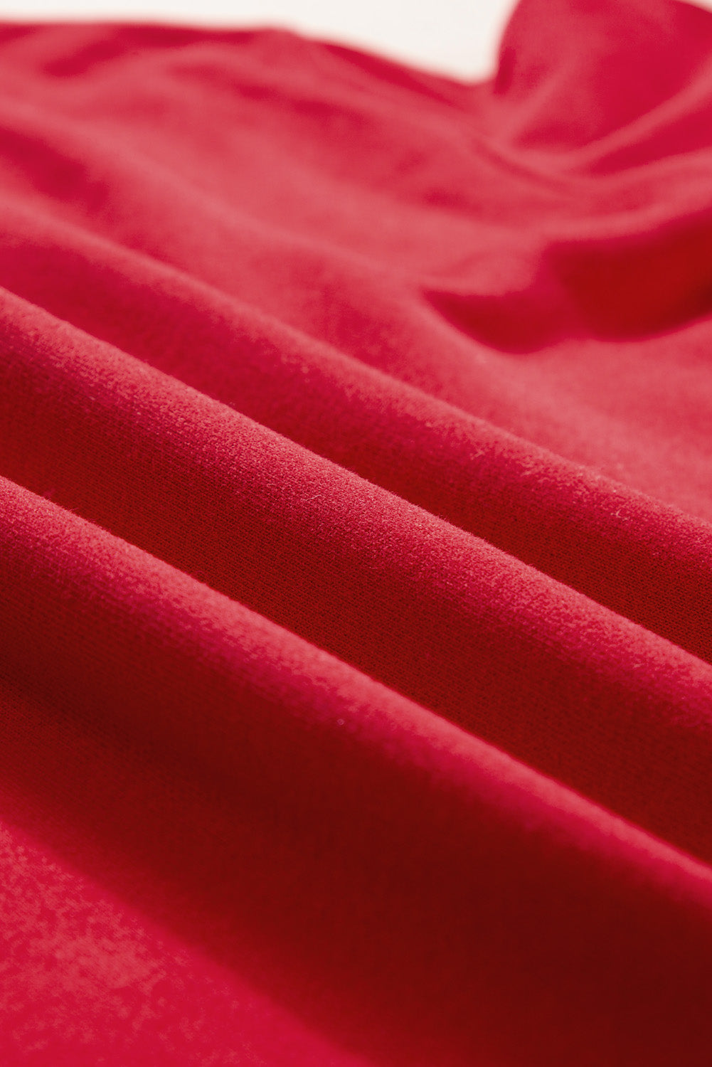 Festive Alphabet Graphic Casual Red Pullover Sweatshirt