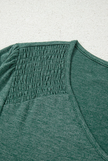 v neck long sleeve top