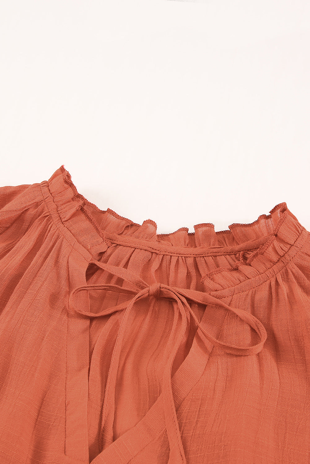 Elegant Tiered Ruffle V Neck Blouse