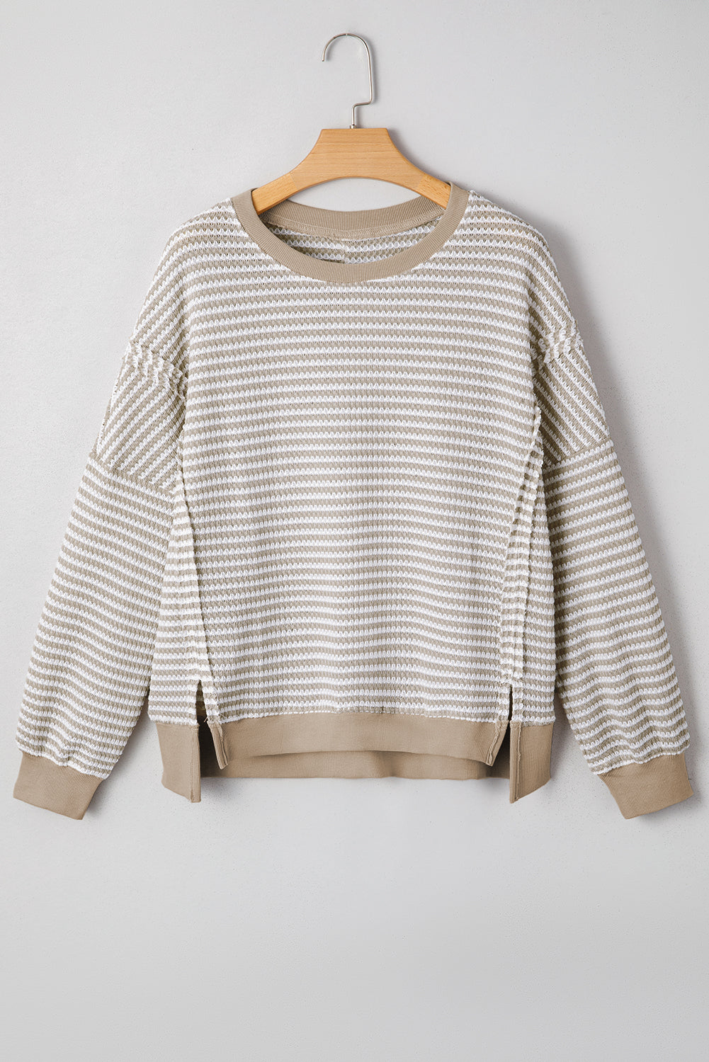 striped long sleeve top