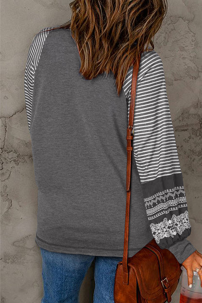 raglan long sleeve top