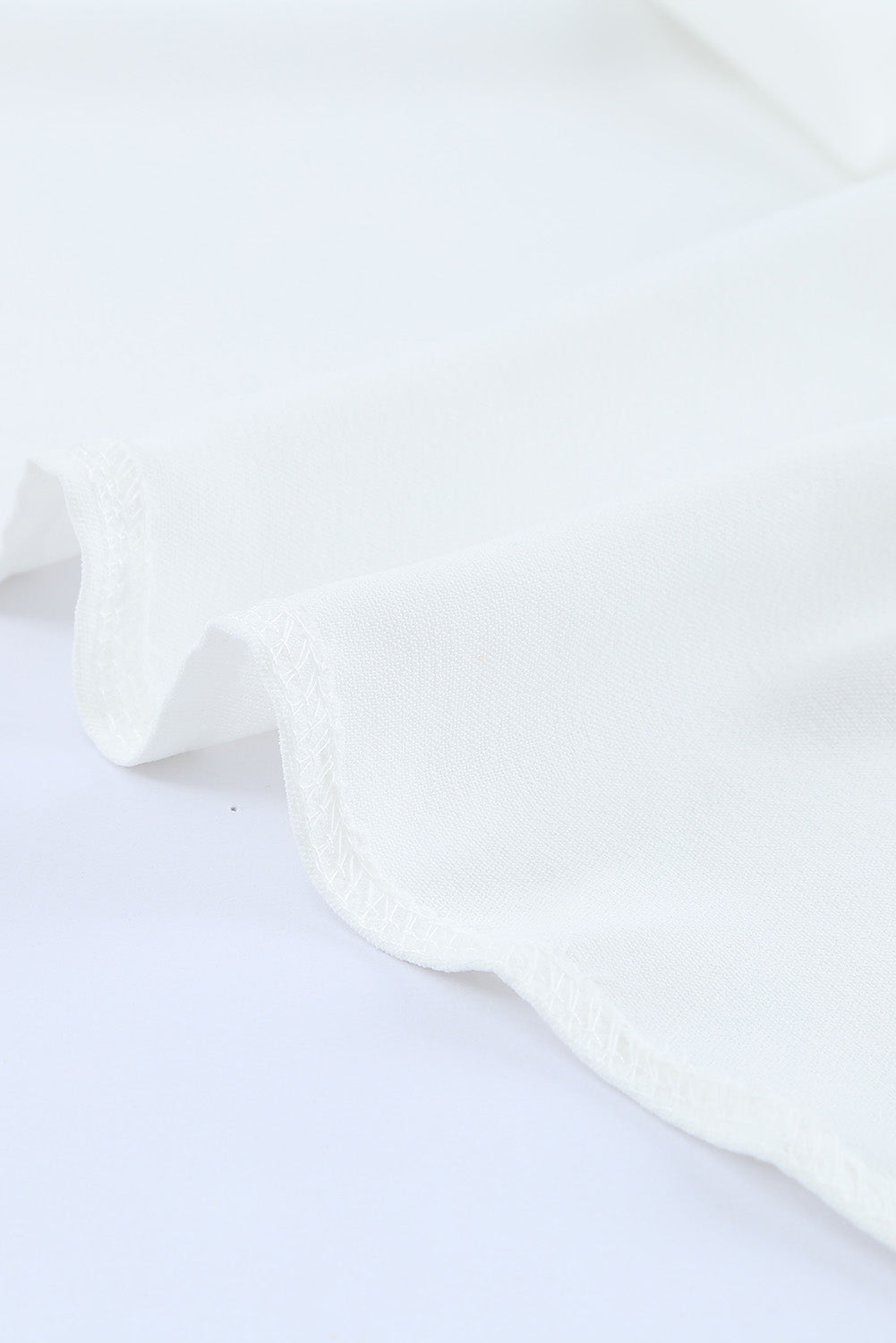 Elegant White Off Shoulder Top with Elastic Neckline