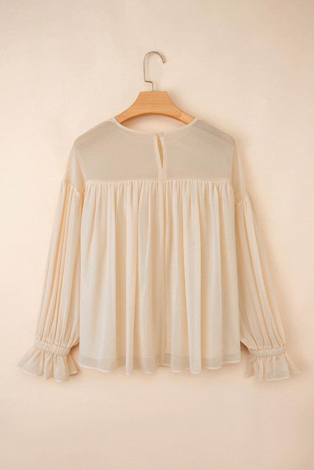 pleated chiffon blouse