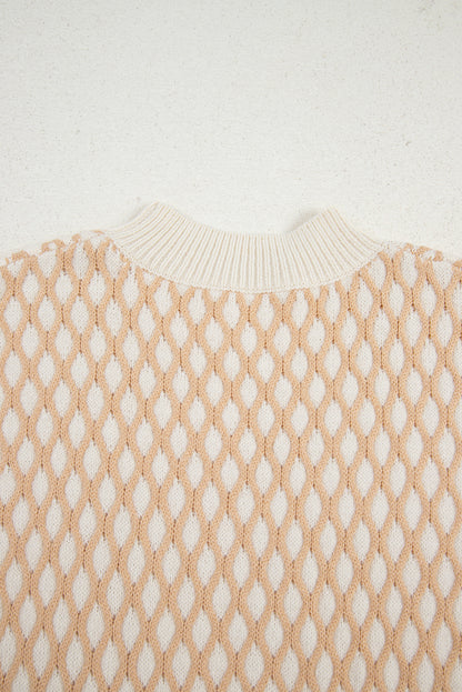 textured knit sweater