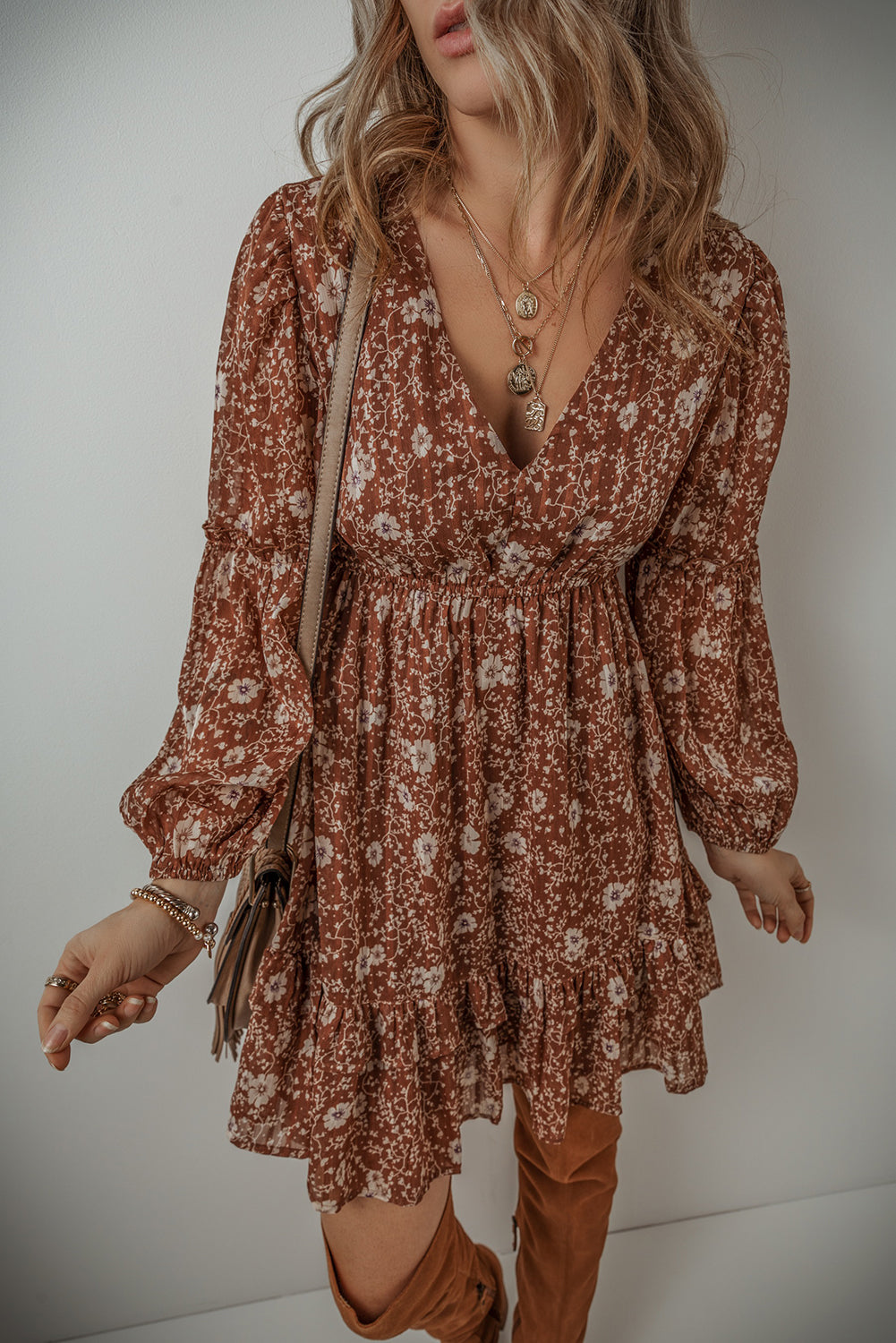 boho floral dress