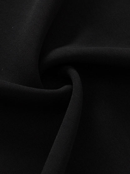 Black Lace Trim Short Sleeve V Neck Plus Size Top