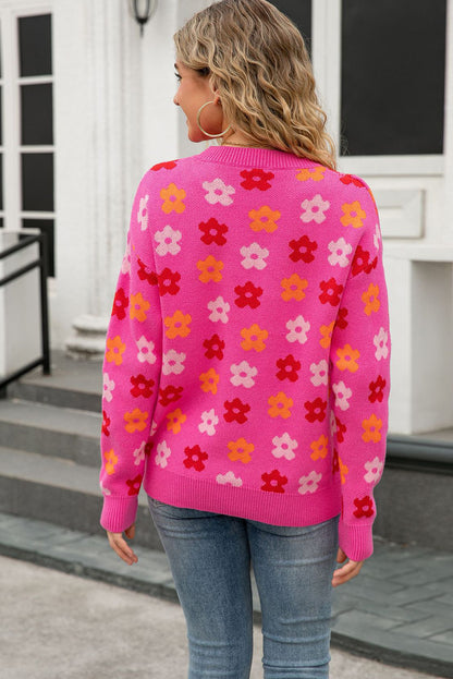 womens flower sweater