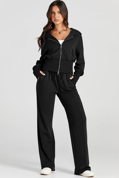 black 2pcs tracksuit