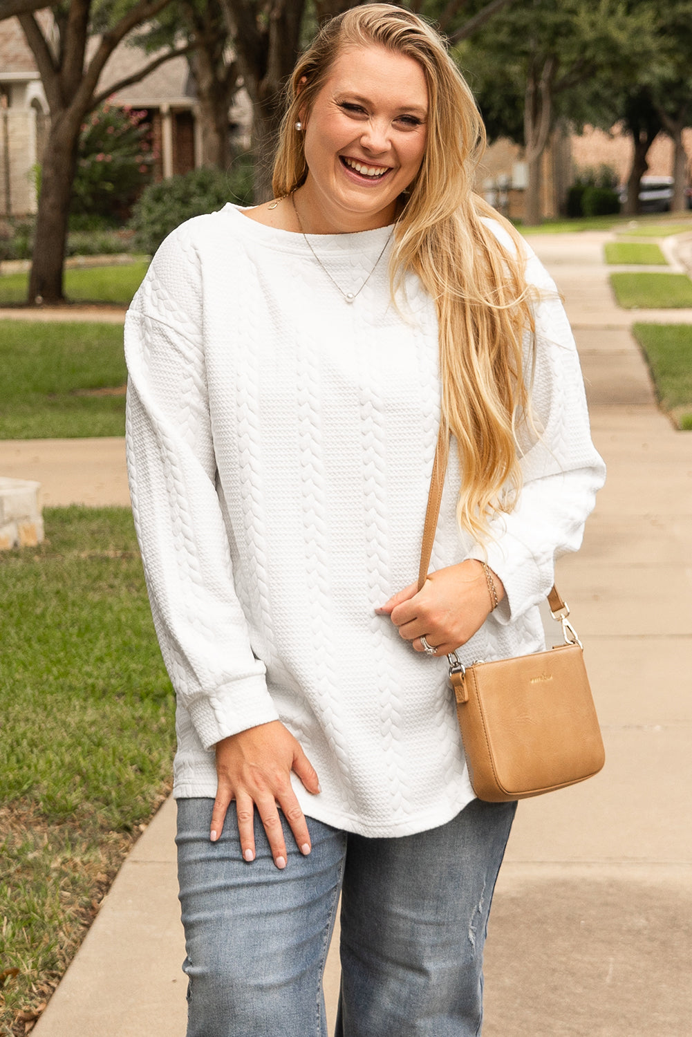 white plus size sweatshirt