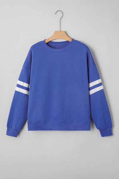 varsity striped sweatshirt