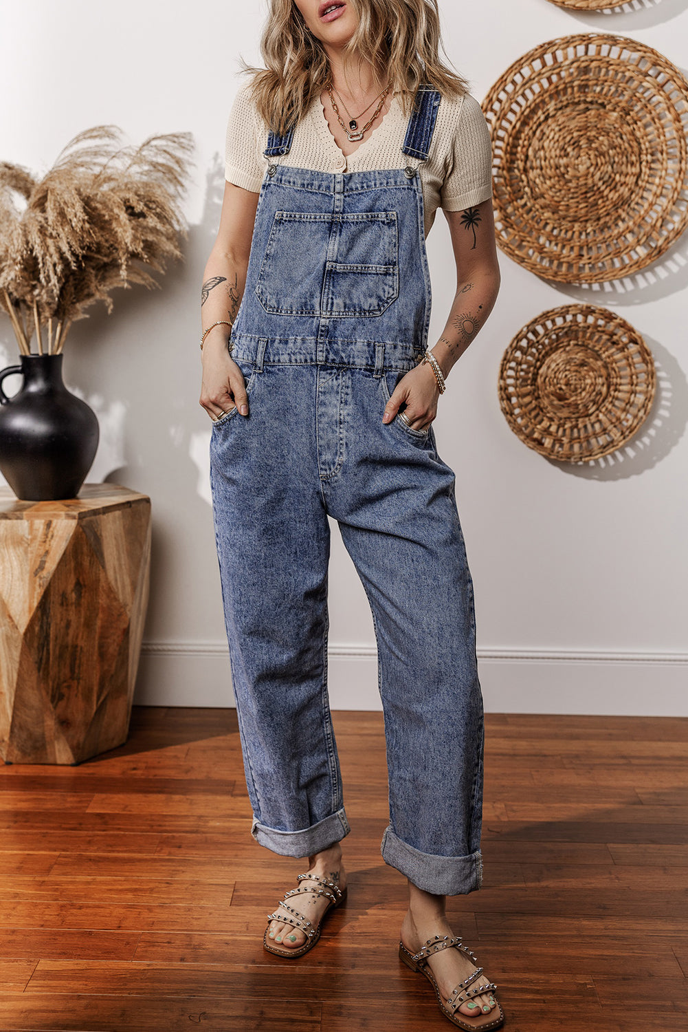 ladies denim jumpsuit