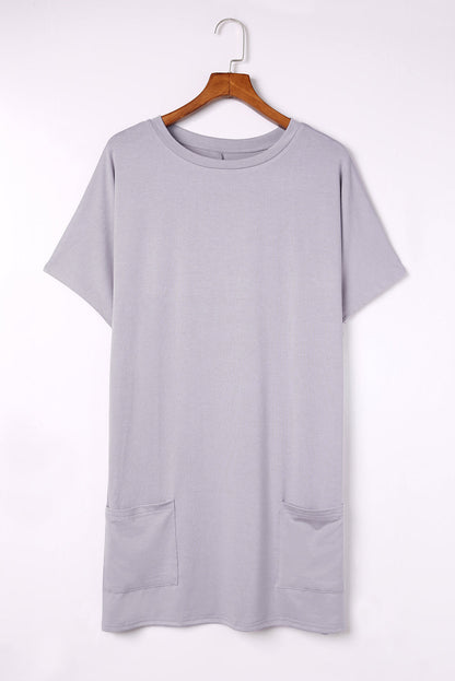 Women's Dress - Casual Dress Midi Dress Black White Yellow Short Sleeve Pure Color Summer Spring V Neck Hot  S M L XL XXL