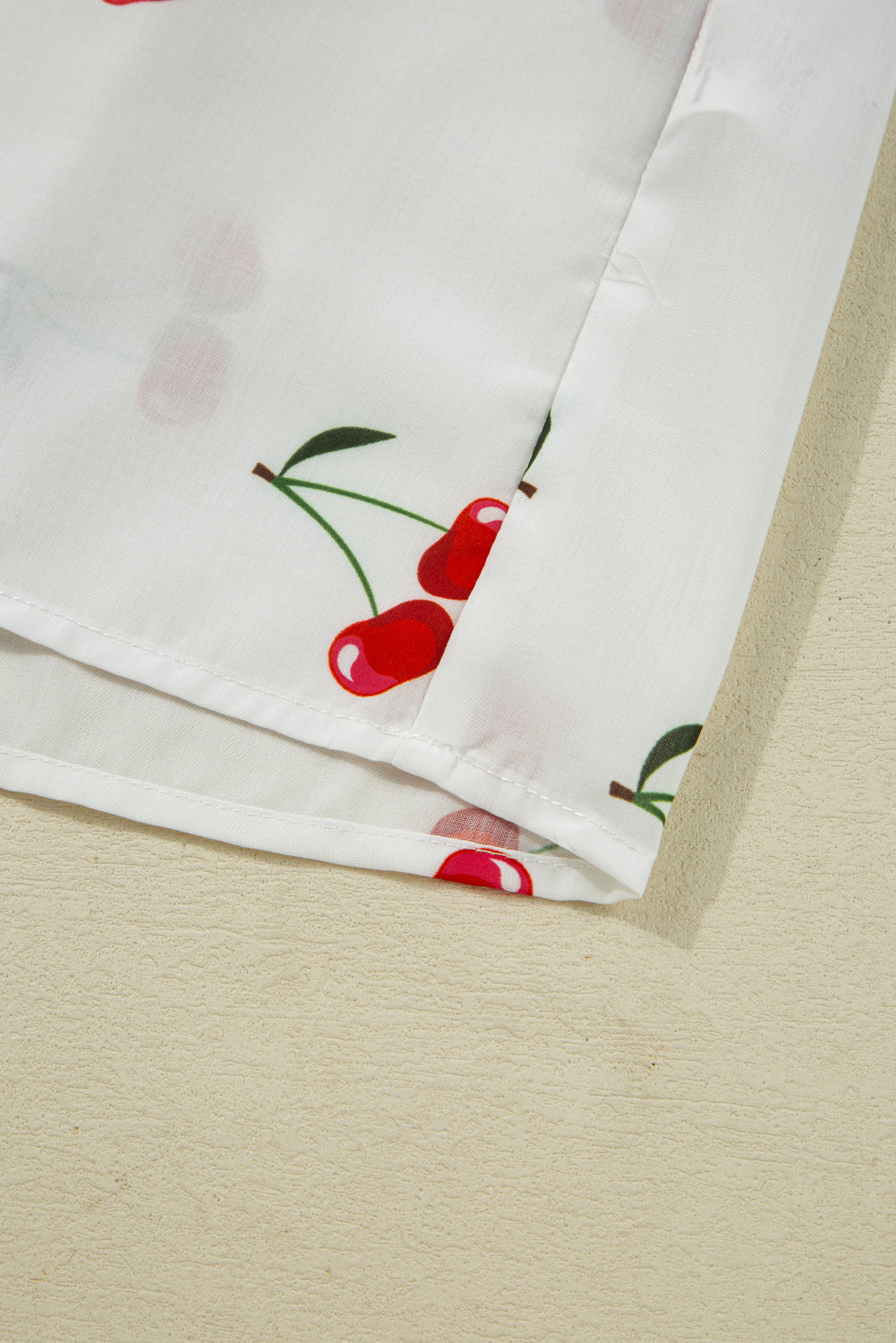 cherry print blouse