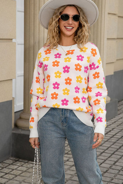 womens flower sweater