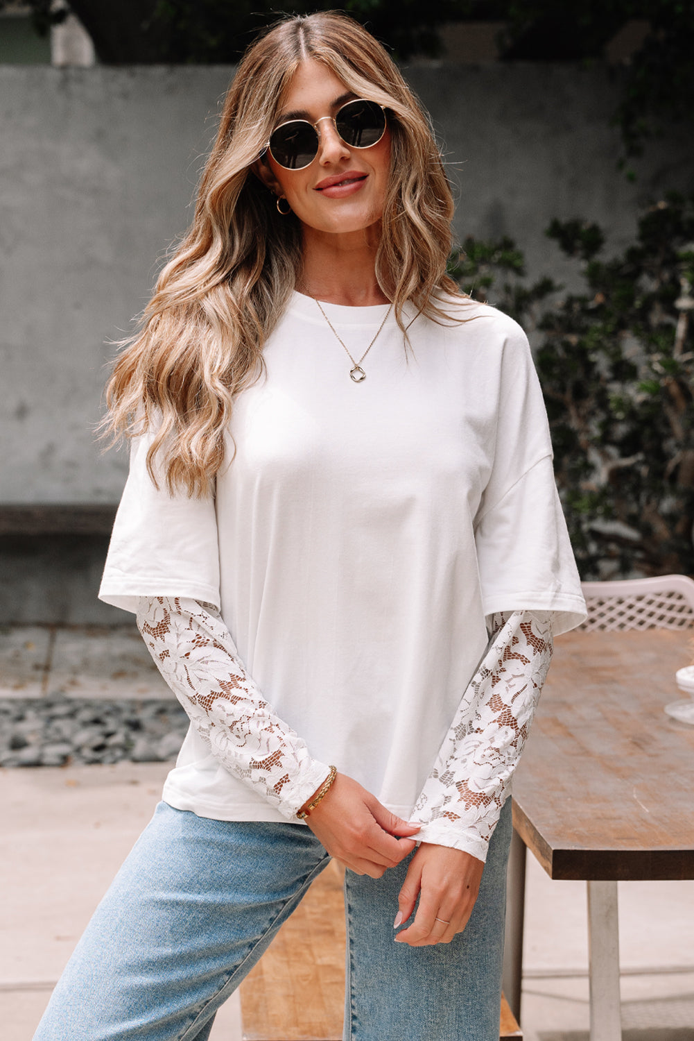 lace long sleeve top