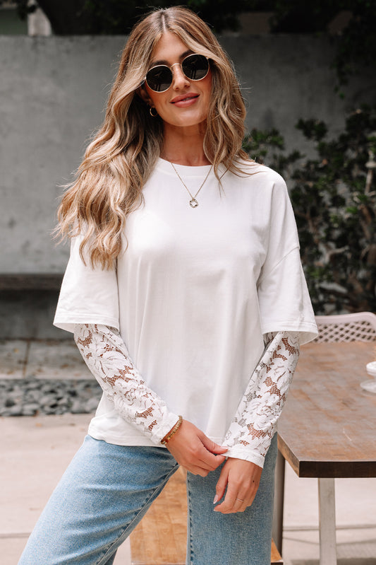 lace long sleeve top