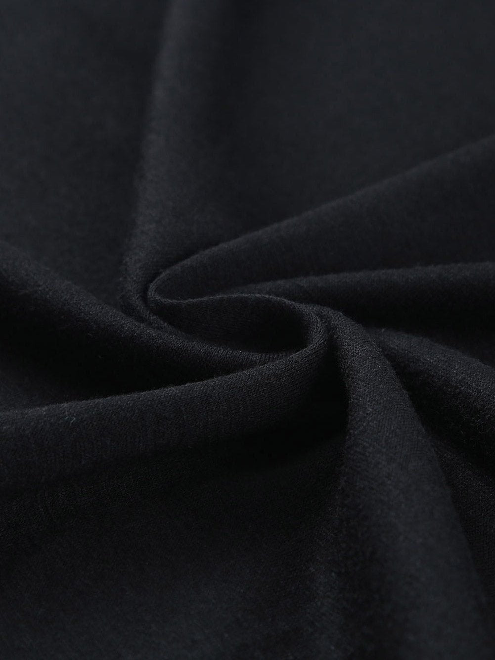 Elegant Black V Neck Top with Puff Long Sleeves