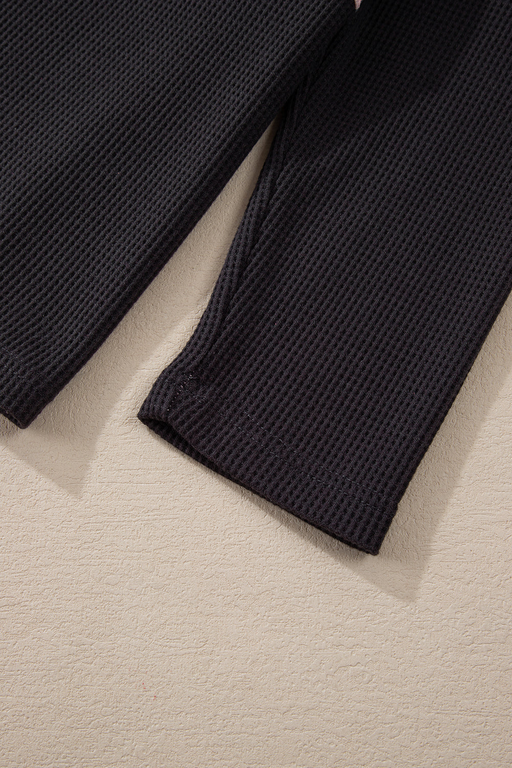 Pink Cheetah Textured Patchwork Buttoned Round Neck T Shirt