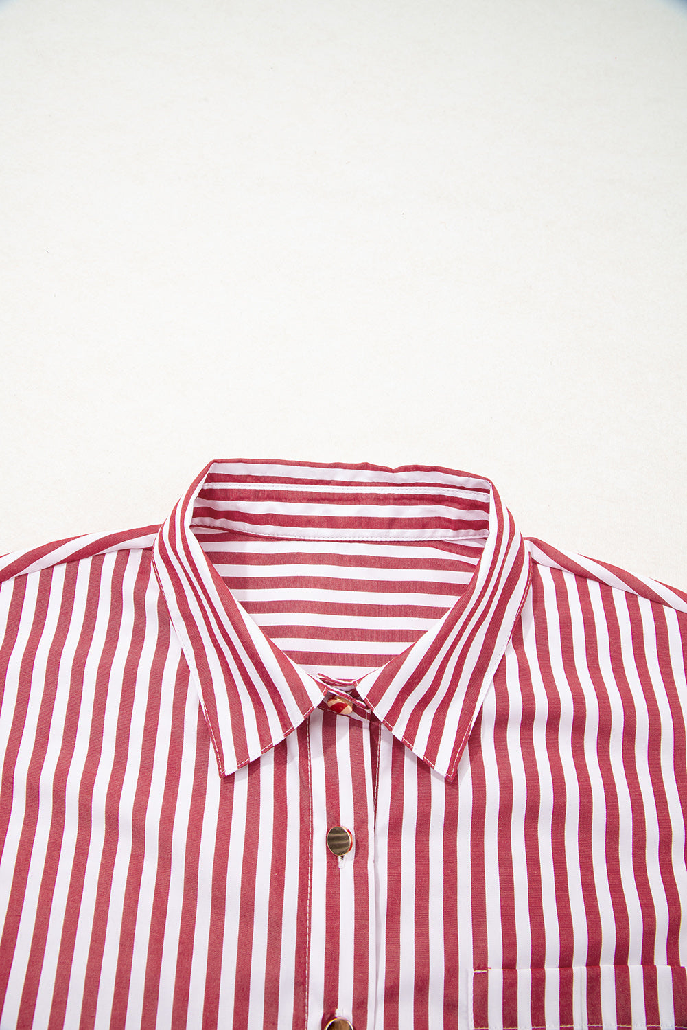 stripe print shirt