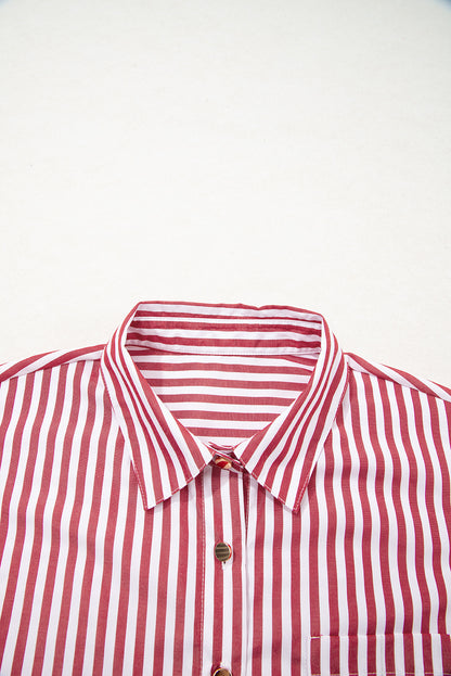 stripe print shirt