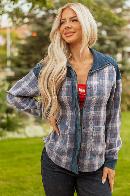 plaid corduroy jacket