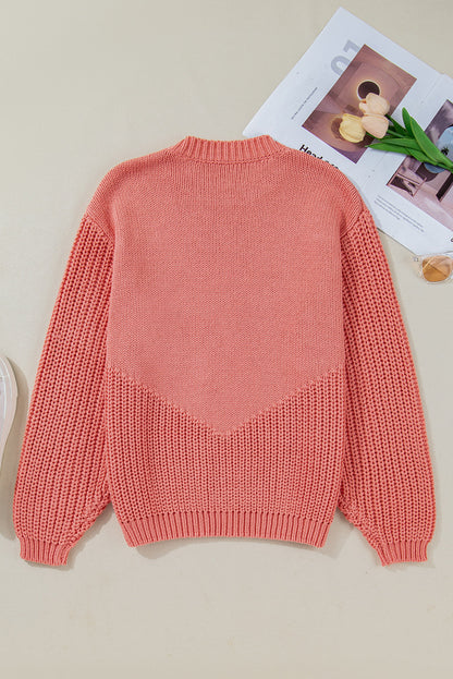 pumpkin embroidered sweater