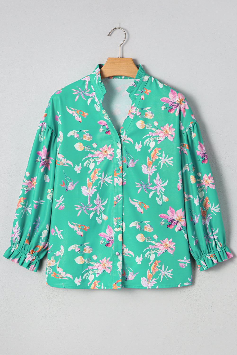 floral long sleeve shirt