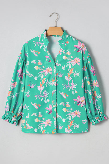floral long sleeve shirt