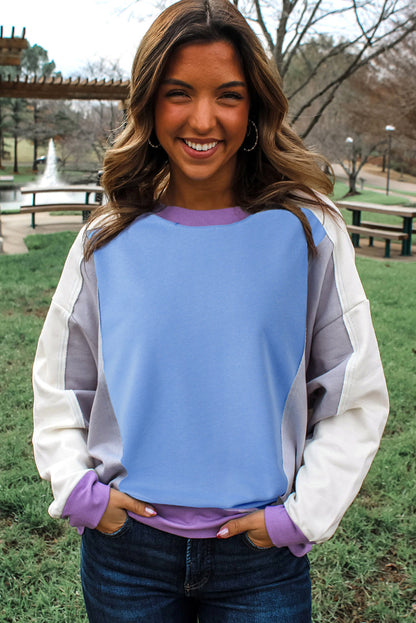 color block sweatshirt