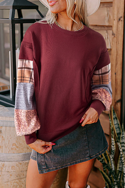 patchwork sweatshirt