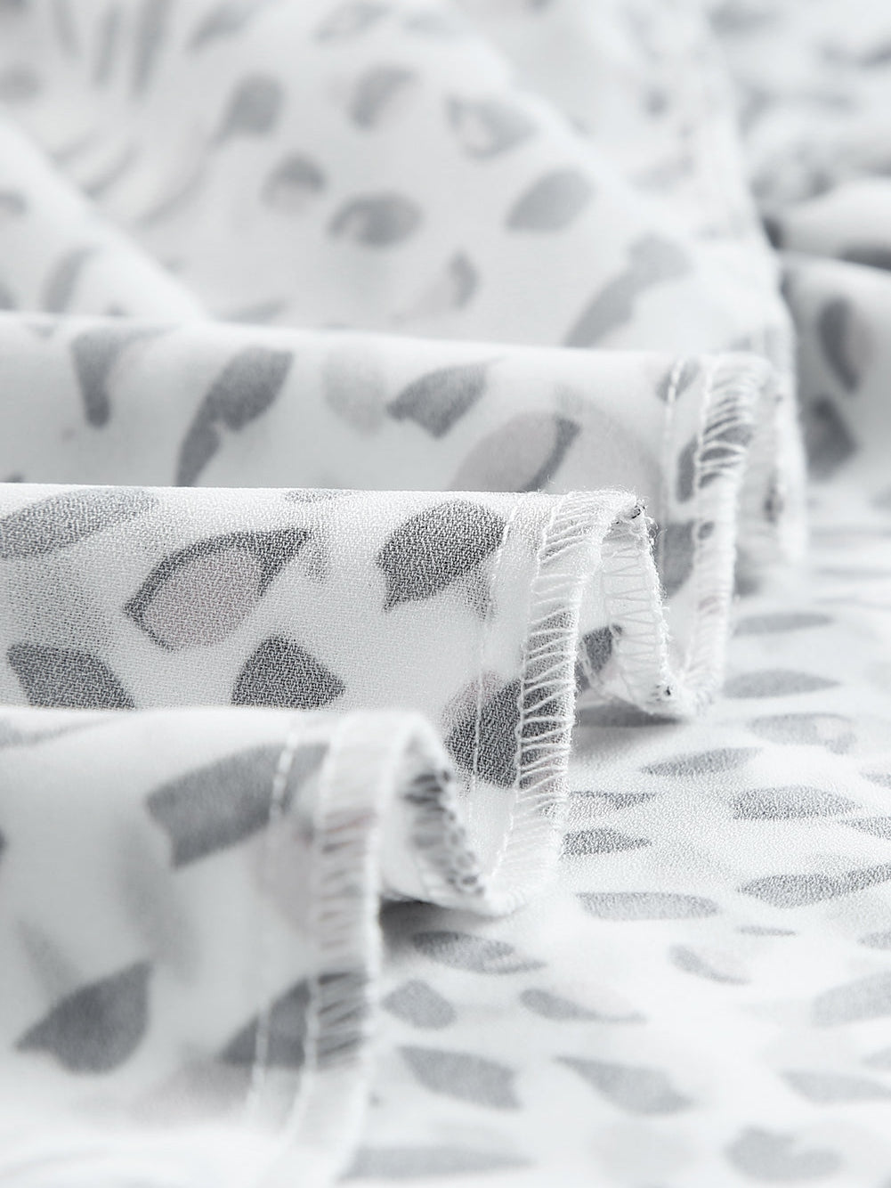 Leopard Print Off Shoulder Plus Size Blouse