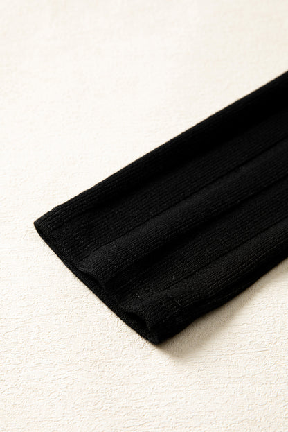 ribbed knit mini dress