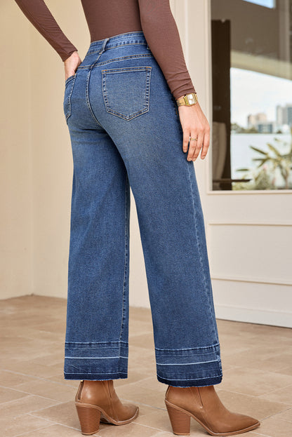 cropped loose jeans