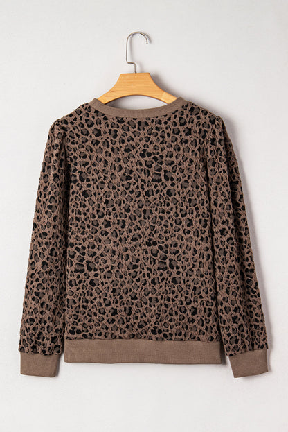 leopard long sleeve top