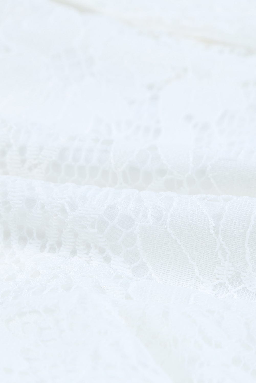 Angel Sleeve Floral Lace Wrap Mini Dress with V Neck - Elegant Summer Wedding Dress