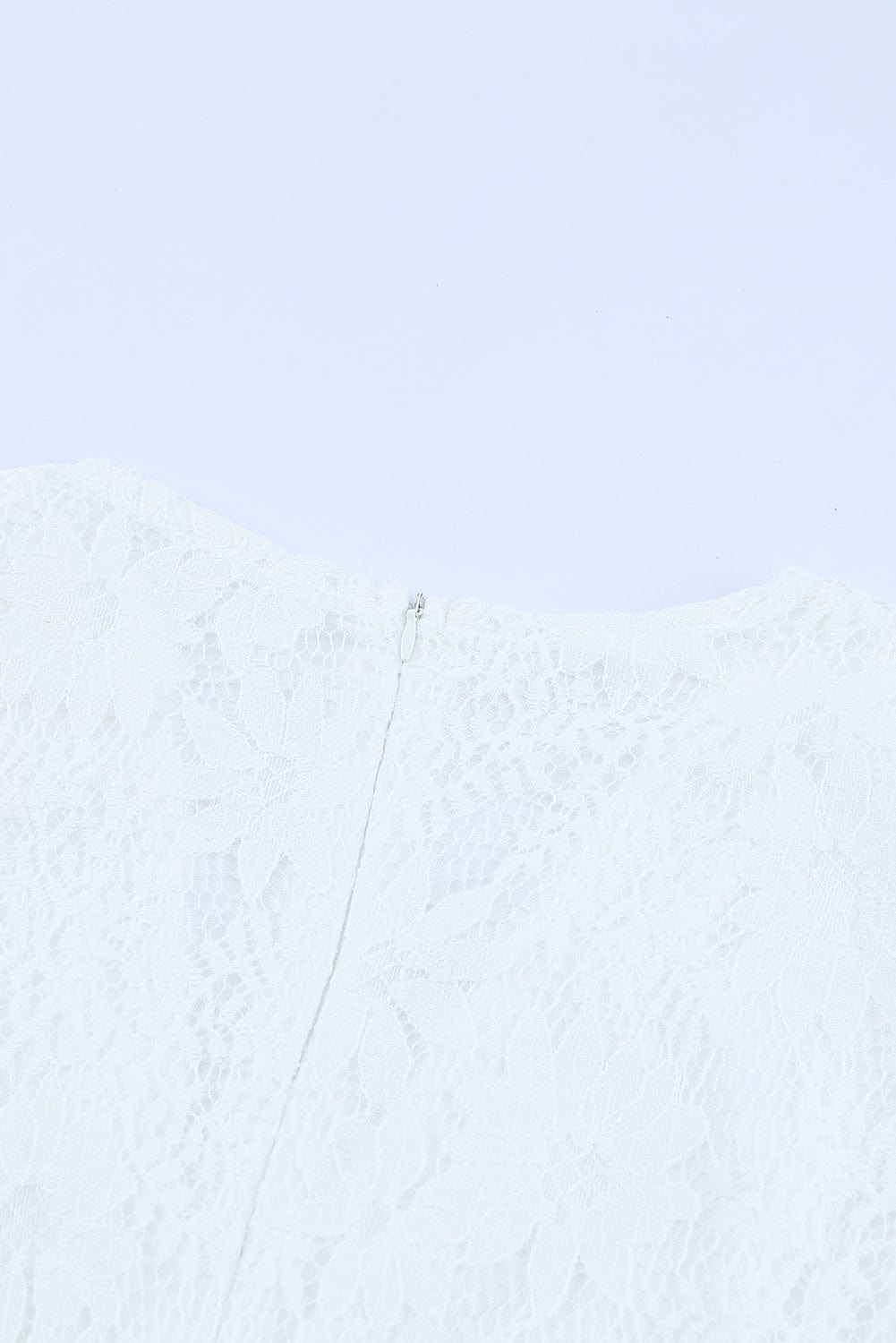 Angel Sleeve Floral Lace Wrap Mini Dress with V Neck - Elegant Summer Wedding Dress